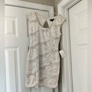 As U Wish White Sequined Dress